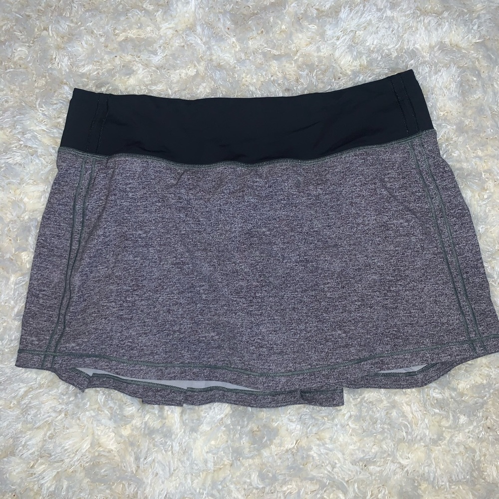 Lululemon Grey Pace Rival Skirt